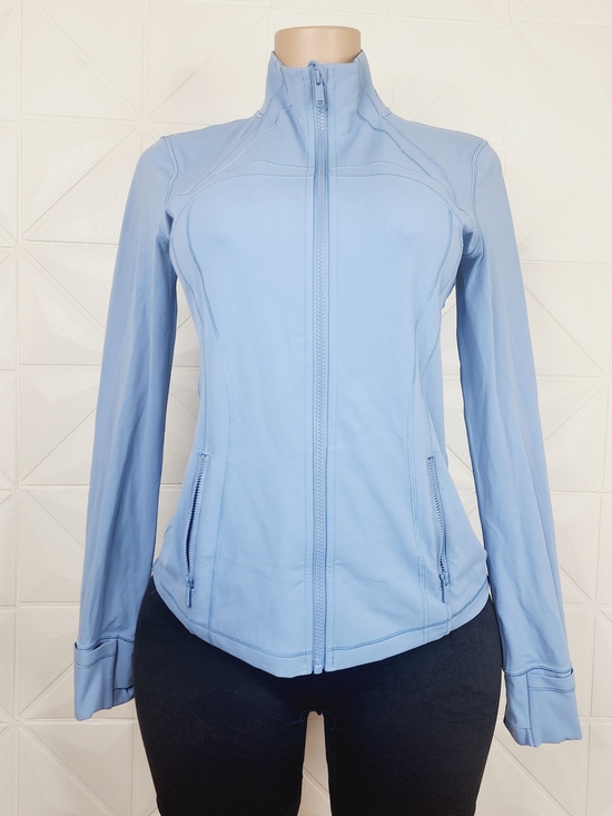 lululemon athletica Sweaters - lululemon athletica Sky-Blue Full-Zip Utility Jacket